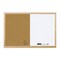 MasterVision Wood Frame Combo Cork and Dry Erase Bulletin Board - 24" x 36"